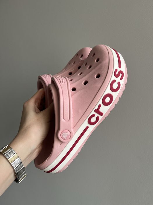 Crocs Bayaband Petal pink крокси жіночі рожеві баябенд