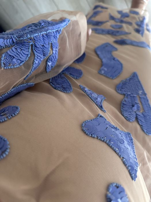 Topshop top shop sukienka maxi asos 34 xs dluga w cekiny kamienie