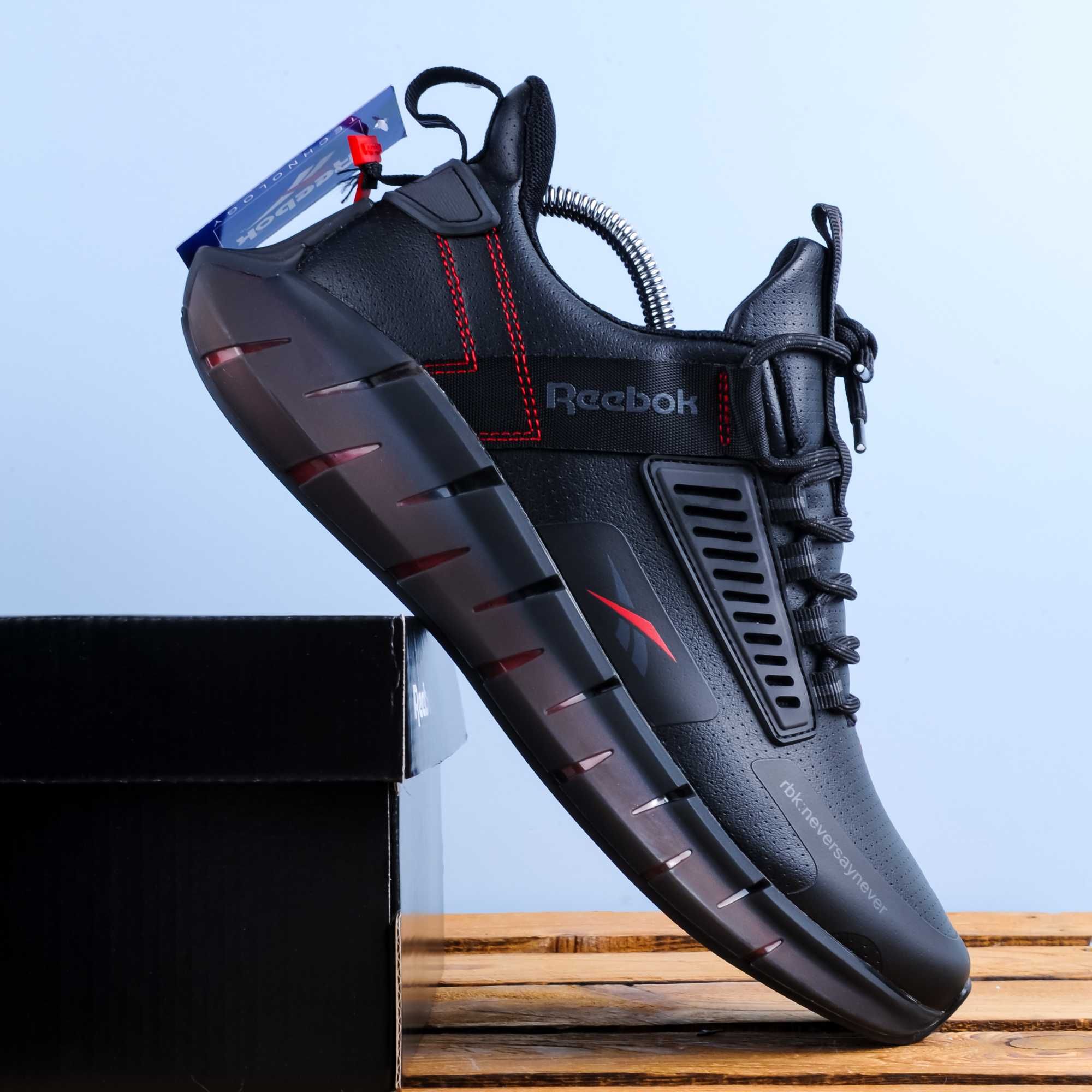 (1739) Чоловічі Кросівки Reebok Zig Kinetica чорні (42-45) рібок