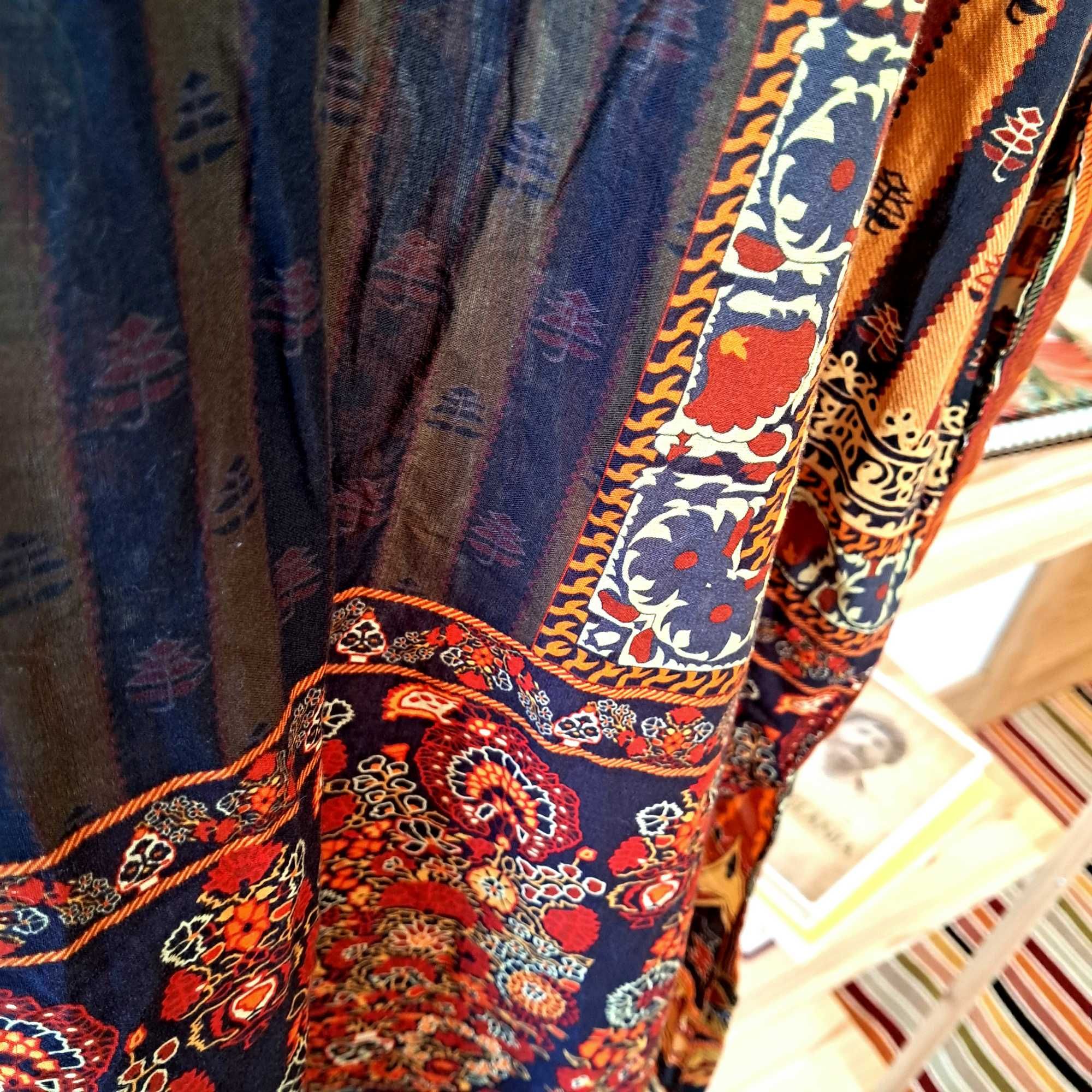 Etniczna boho orientalna bawełniana sukienka Khaadi 100% bawełna M 38