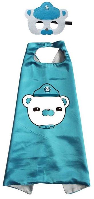 Przebranie Oktonauci Kapitan BARNACLES nowy  MASKA + PELERYNA