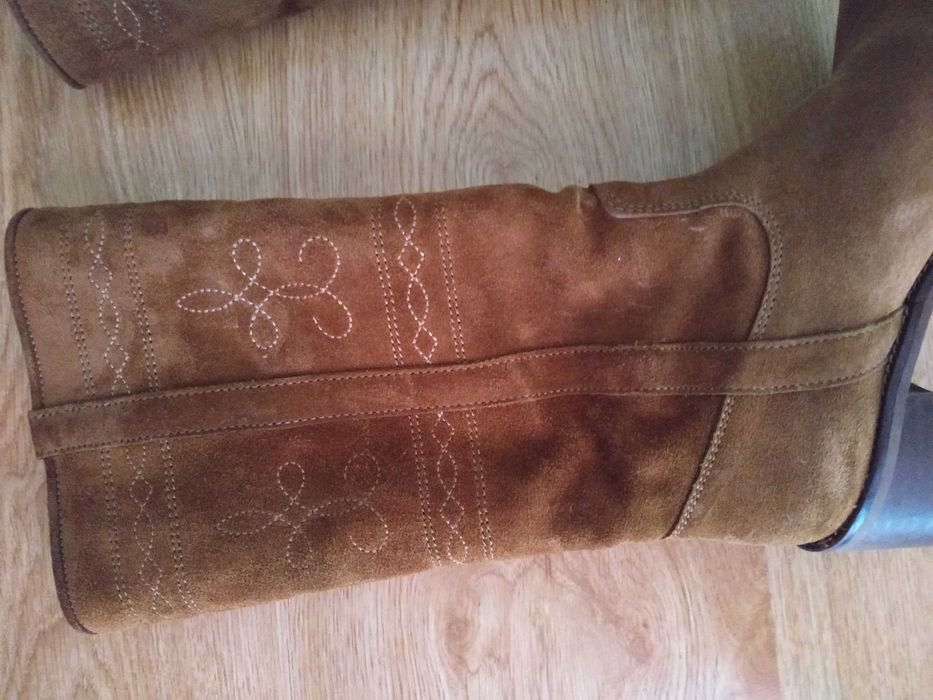 Botas em camurça e pele n'35 ( Seaside)