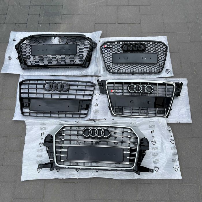РОЗПРОДАЖА решітка радіатора ауді audi a1a3a4a5a6a7a8q5q3q7s6rs4sq5