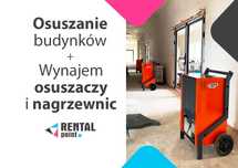 WYNAJEM Osuszaczy, Nagrzewnic, Klimatyzatorów, OSUSZANIE budynków