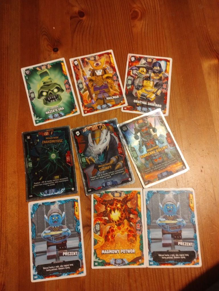 Karty Ninjago - Serie 6, 7, 8, 9 - Puszki na karty