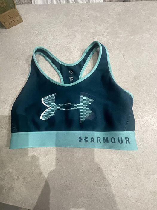 Biustonosz sportowy fitness kolor miętowy  rozmiar M