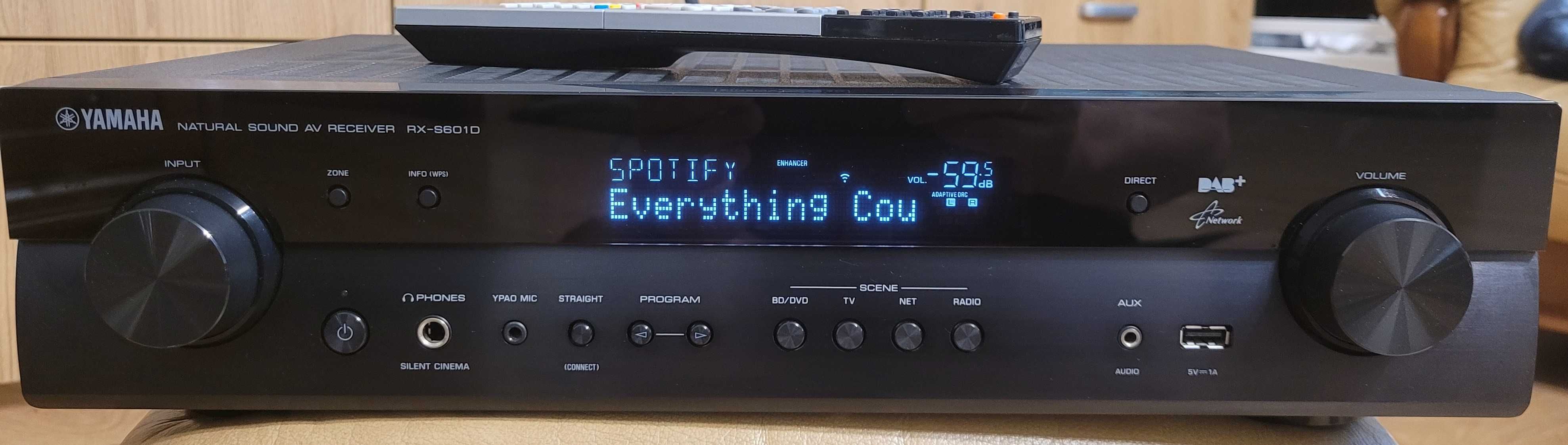 Yamaha RX-S601D Amplituner 5.1 HDMI DAB+ radio intern music cast pilot