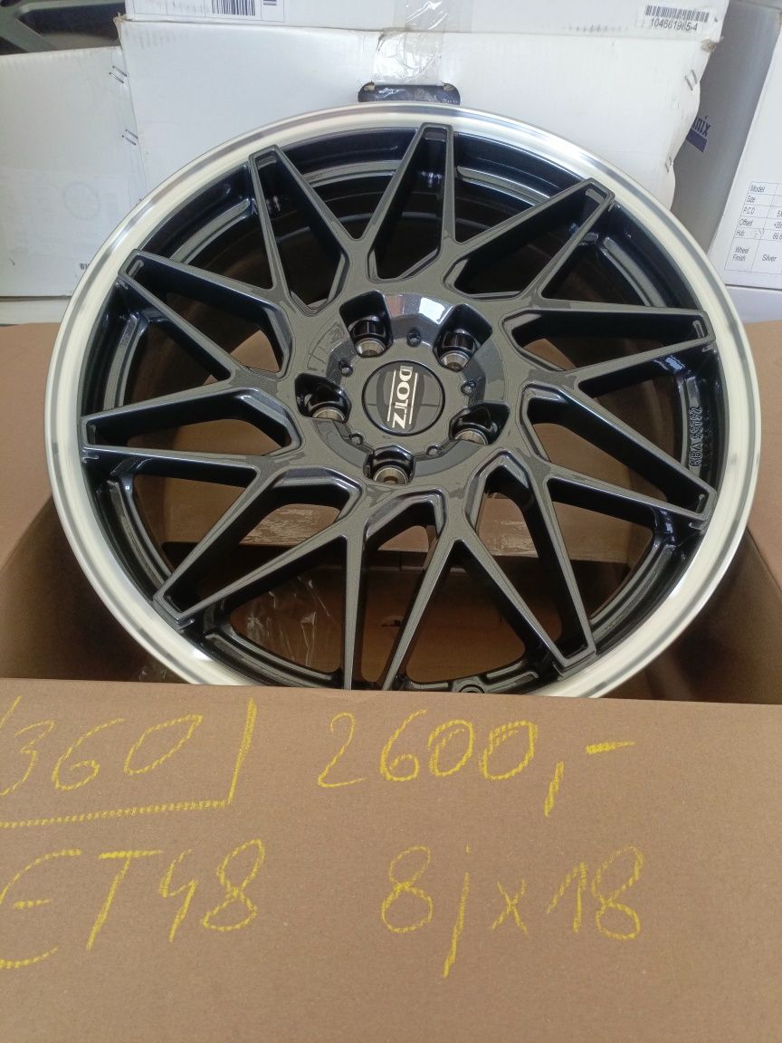 Nowe felgi aluminiowe DOTZ 8jx18 et48 5x114,3 Kia Hyundai Mazda Toyota