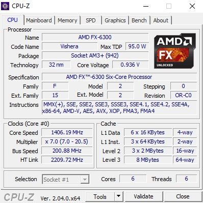 Комп'ютер Amd fx-6300/rx550 4Gb/12 Gb RAM