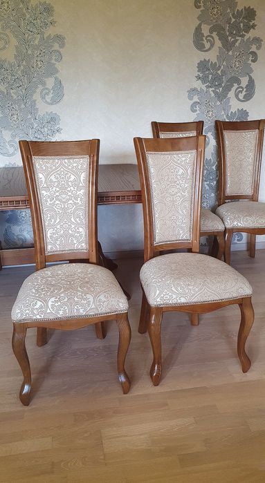 Стіл розкладний із Ясена Овальний + Стільці