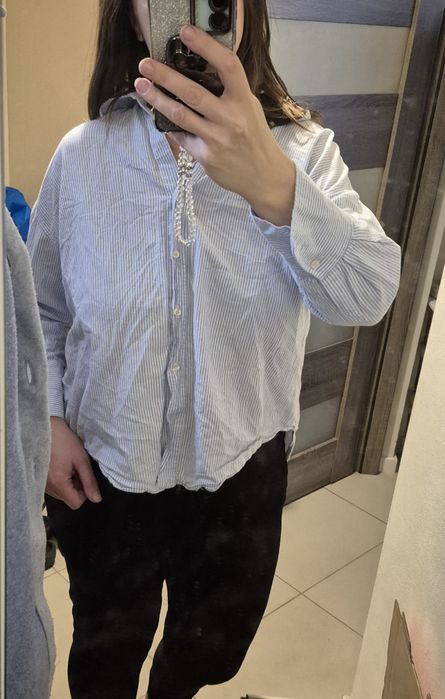 Koszula damska oversize w paski Zara r. L