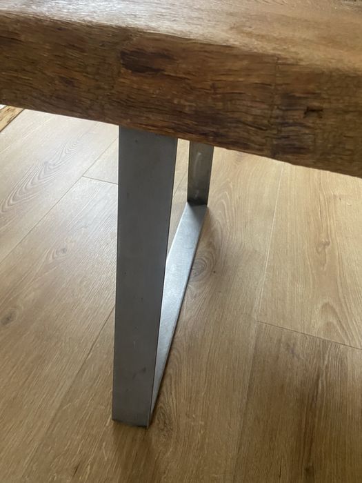 Stolik kawowy 102x45-50 cm , lite drewno debowe
