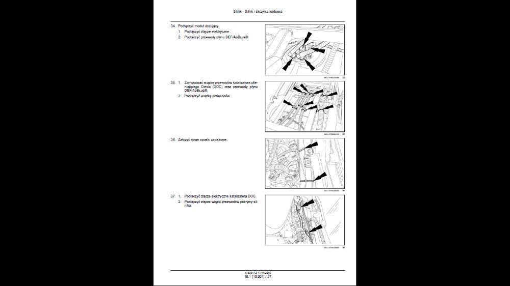 CASE PUMA 185,200,220,240 TAKŻE CVX instrukcja napraw PO POLSKU!