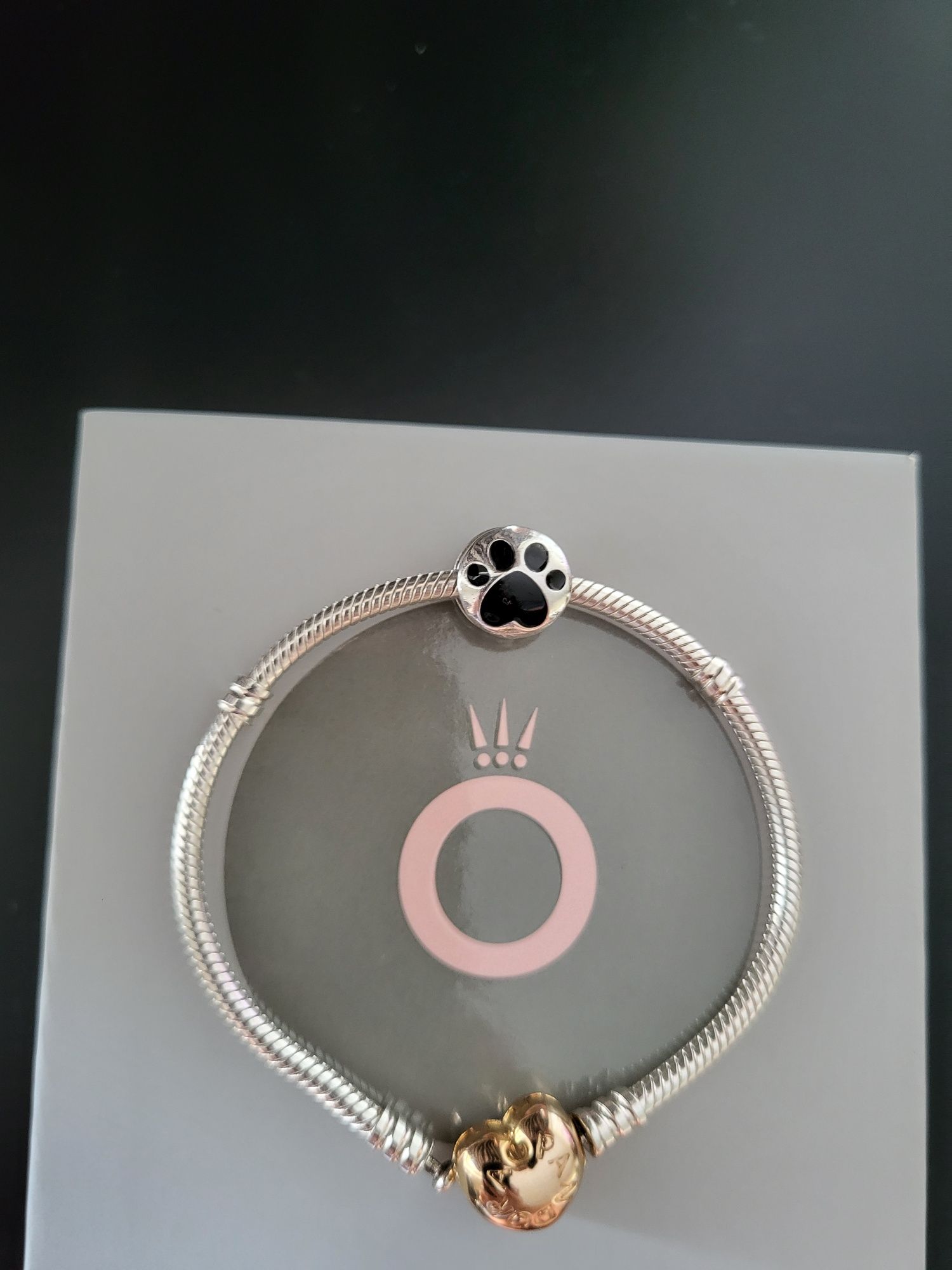Charms psia łapka kocia Srebro 925 do bransoletki Pandora