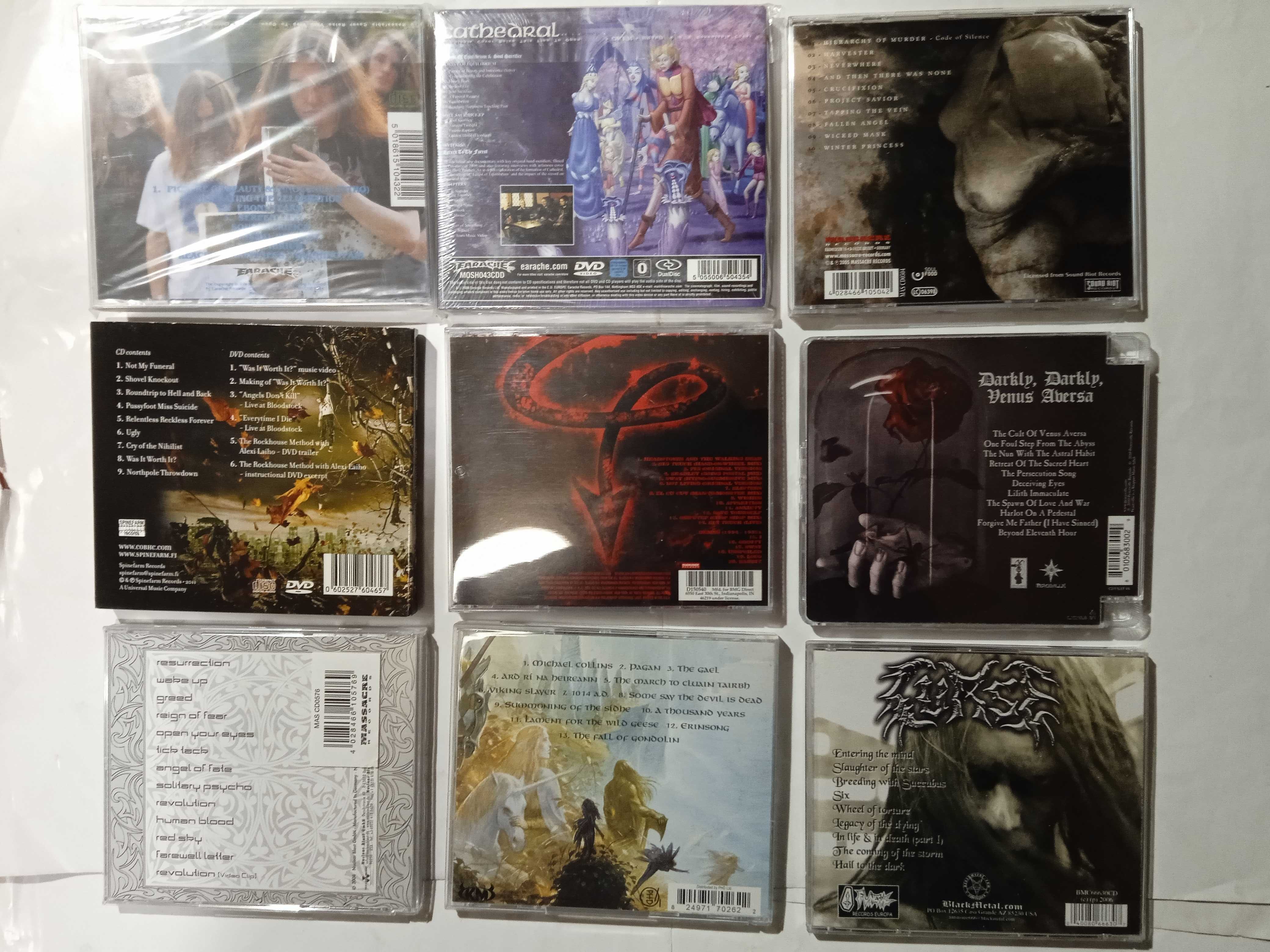 Продам фірмові CD Atheist, Agent Steel, Cathedral, Anathema, Gorgon