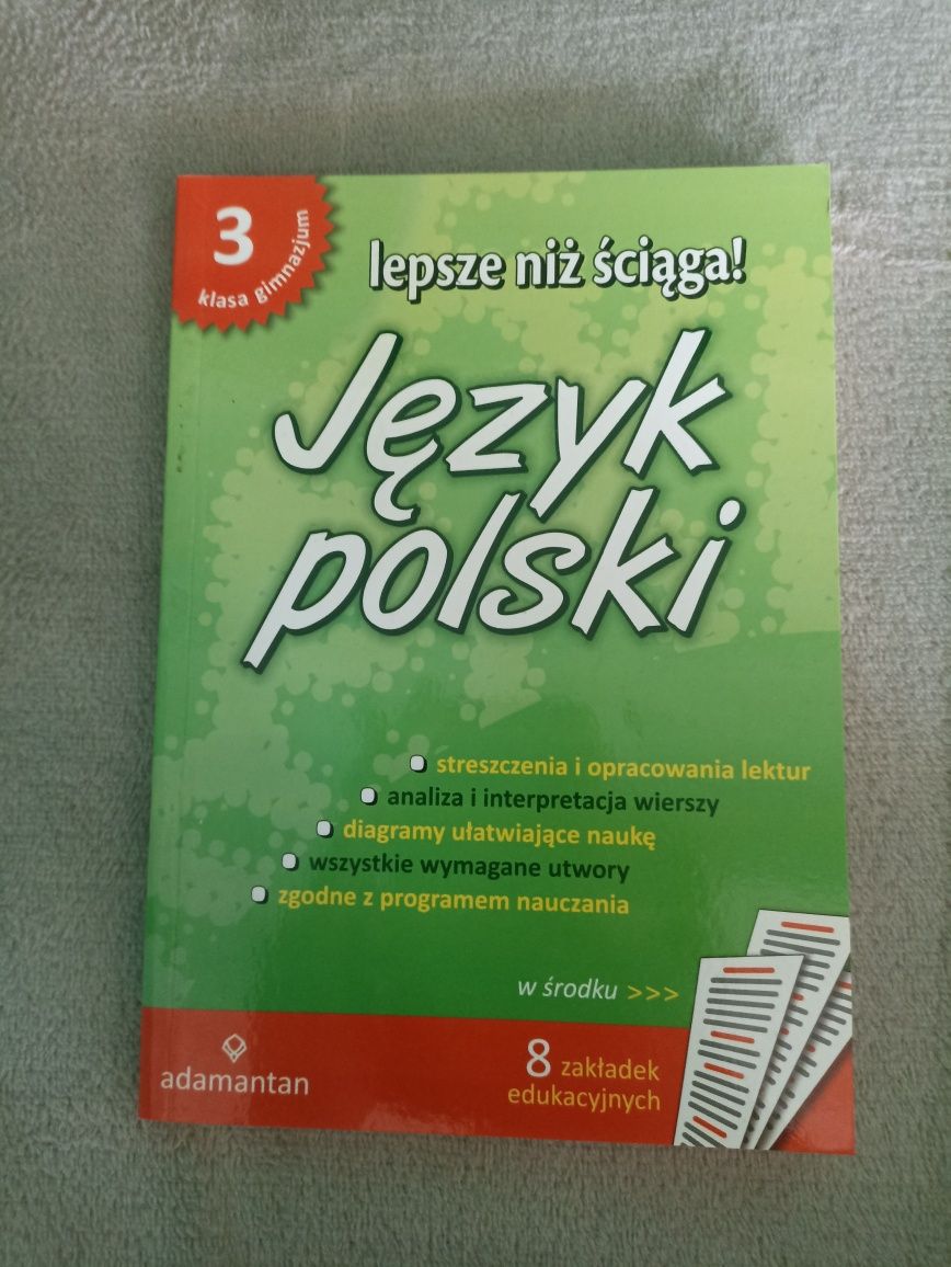 Opracowania lektur i wierszy dla III klasy gimnazjum-język polski