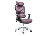 Fioletowy ergonomiczny fotel biurowy, outlet, %, ostatnie szt