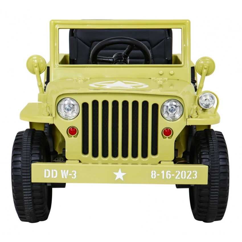 Auto na akumulator 4x4 Pojazd Retro Wojskowy samochód dla dzieci