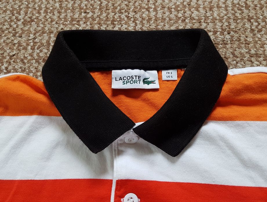 Lacoste поло футболка оригинал 3 - S в полоску