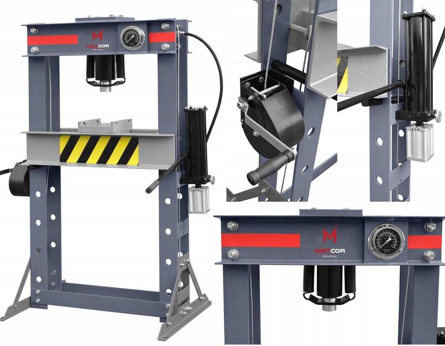Prasa Hydrauliczna Pneumatyczna Warsztatowa Metcor 50T