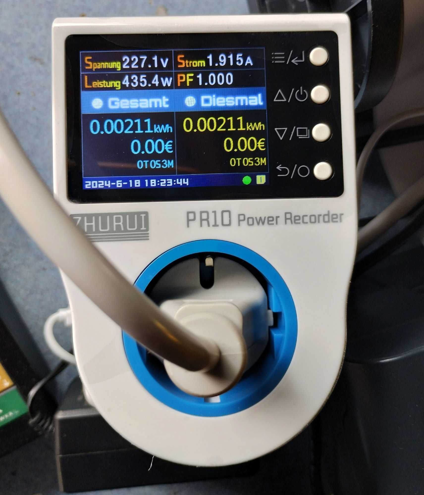 Zhurui PR10-C Monitor energii, miernik zasilania, watomierz 230V