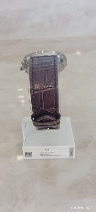 Relógio Borelli Cronógrafo Couro Castanho - como novo