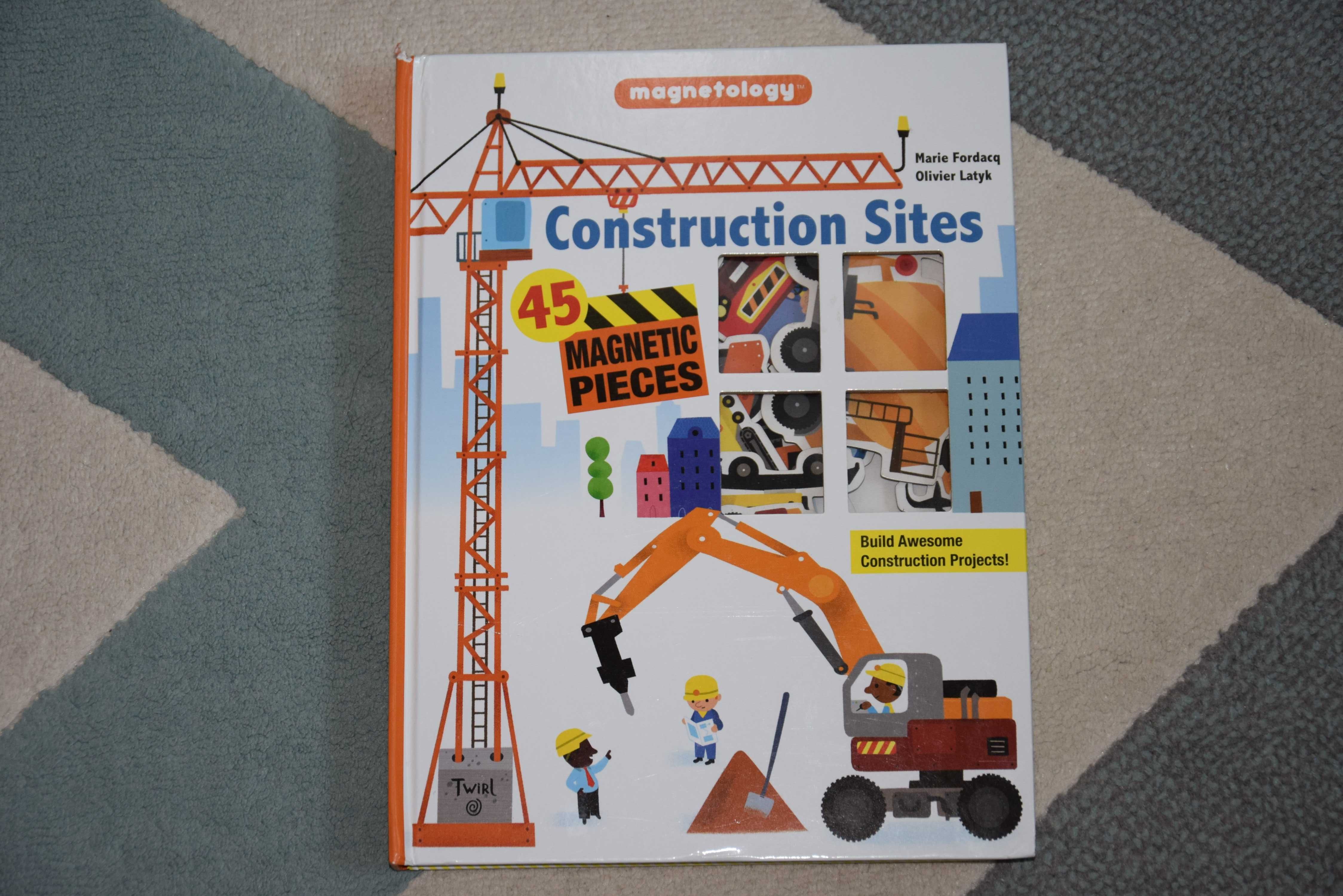 Magnetology Construction Sites Fordacq książka z magnesami budowa