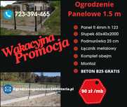 PROMOCJA Ogrodzenie Panelowe 3D 1, 5m