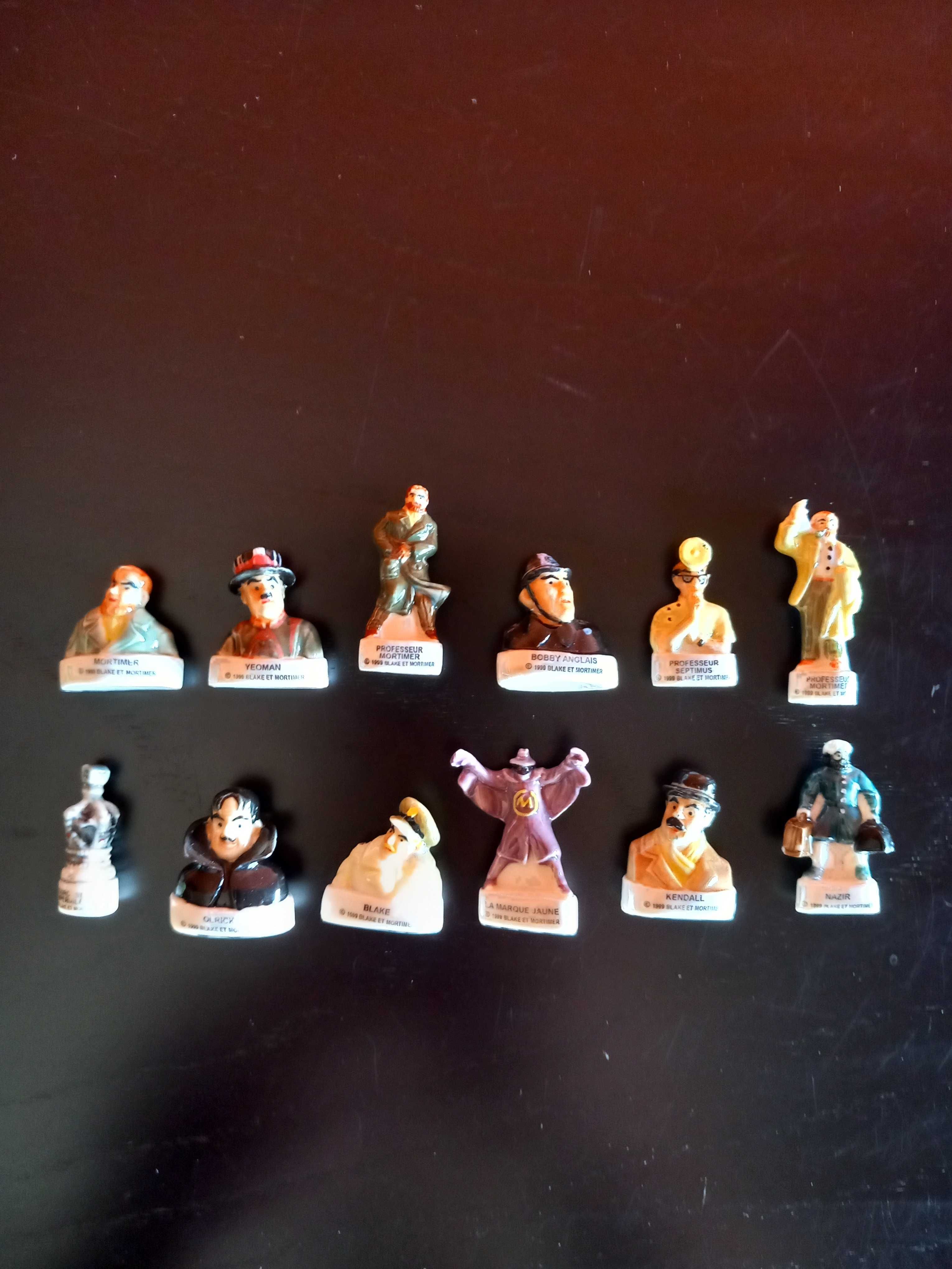 Coleção completa de 12 figuras Blake e Mortimer