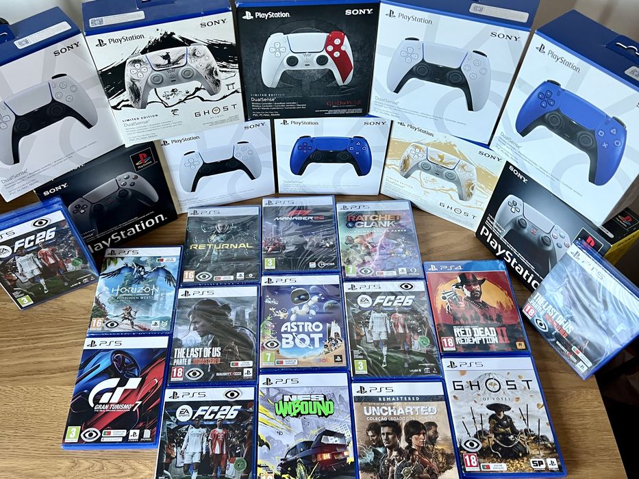 PS5 | Comandos Dualsense Playstation 5 & Jogos EA FC 26 / Yotei / GT7