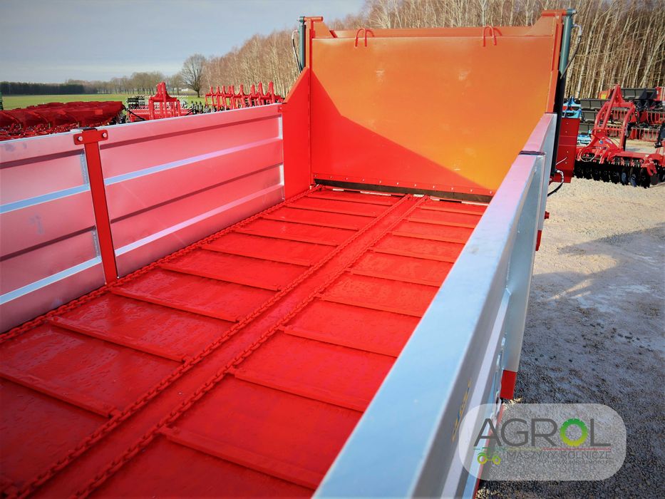 Rozrzutnik obornika 8 ton wałki 4x pion Roltrans Helios 2x pion zasuwa