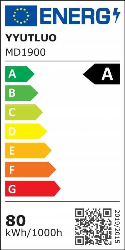 Nowoczesny żyrandol LED YYUTLUO 2 pierścienie czarne 40+60cm ściemnian