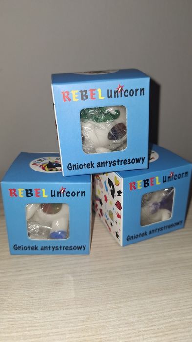 Gniotki antystresowe 3szt Rebel Unicorn