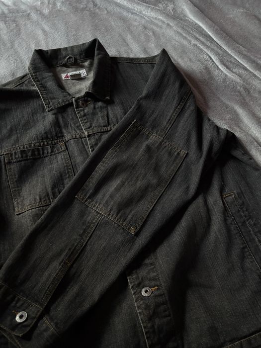 kurtka jeansowa z kieszeniami duża oversize dżinsowa Ji Si Gao denim