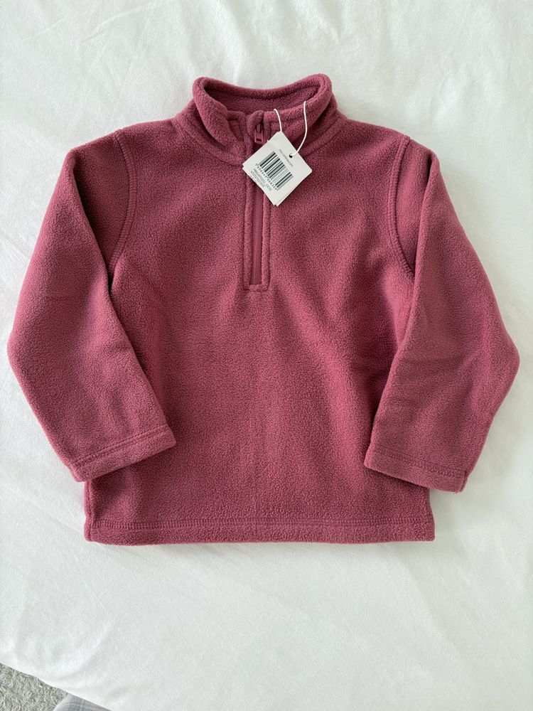 Camisola polar cor de rosa Modalfa 18-24m