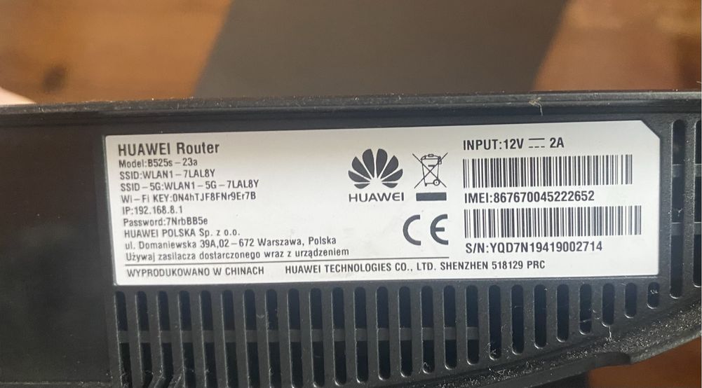 Ruter Huawei B525s SIM plus antena LTE okazja