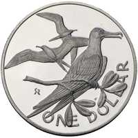 Zestaw 2 monet - Wyspy Dziewicze - 1 Dolar - roczniki 1975 i 1976
