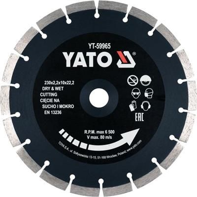 Tarcza diamentowa 230mm segmentowa do betonu Yato