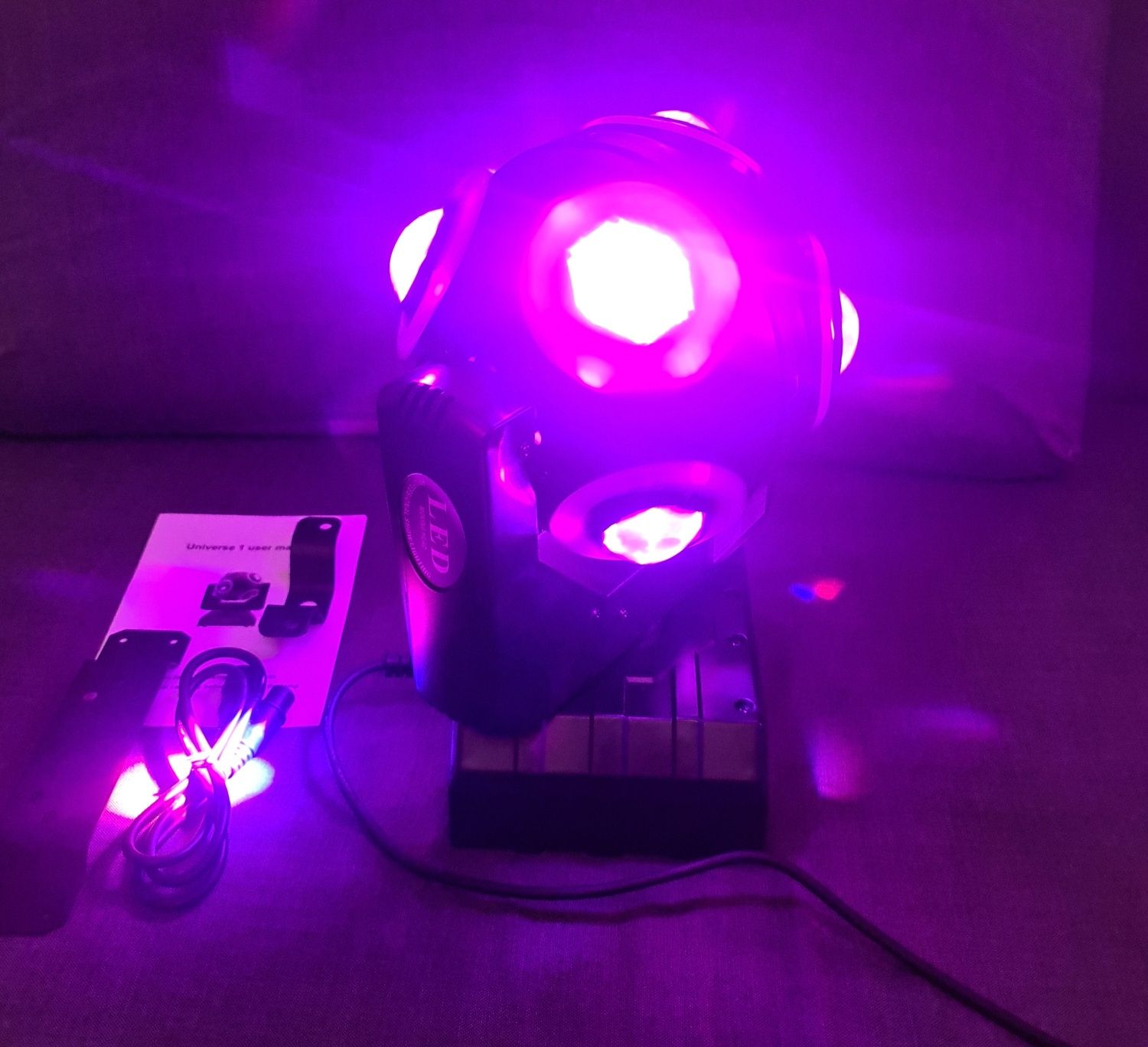 Efekt świetlny Ruchoma głowa, RGBW Mega moc 150W. Nowa