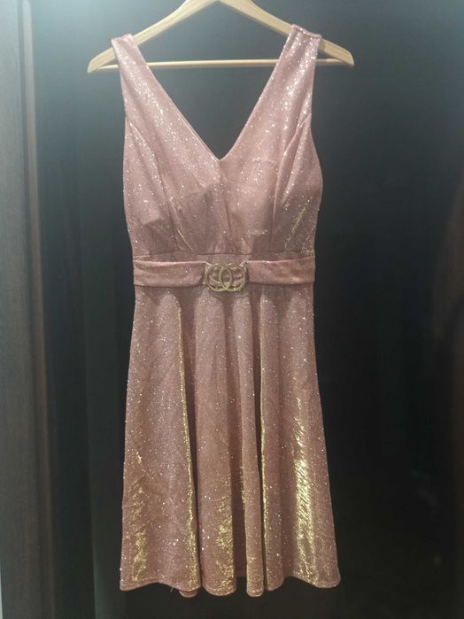 Elegancka brokatowa sukienka na  Andrzejki , Sylwester