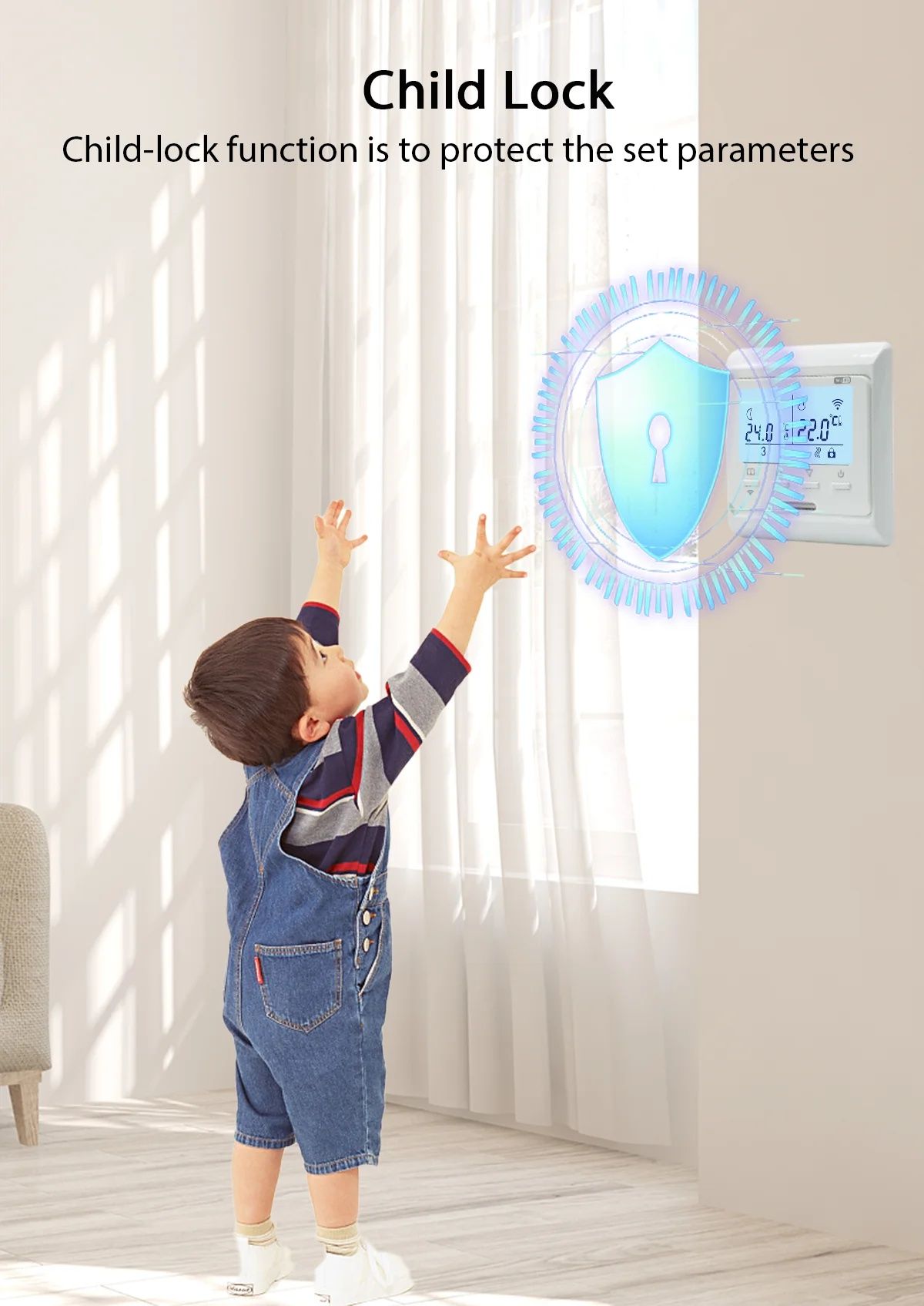 Розумний WiFi термостат 16A Tuya Home Assistant