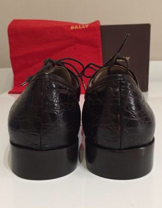 Bally-новые туфли из крокодила