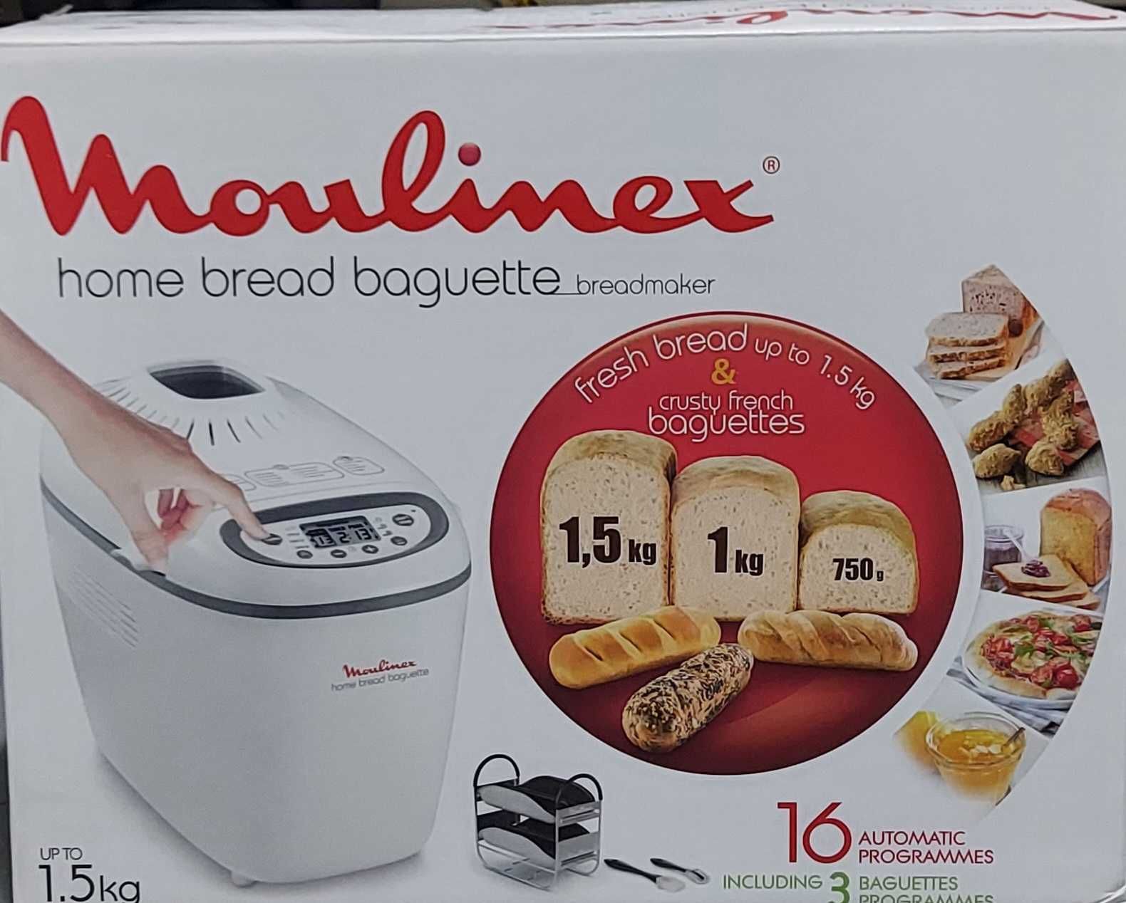 Máquina para fazer Pão Moulinex Home bread baguette