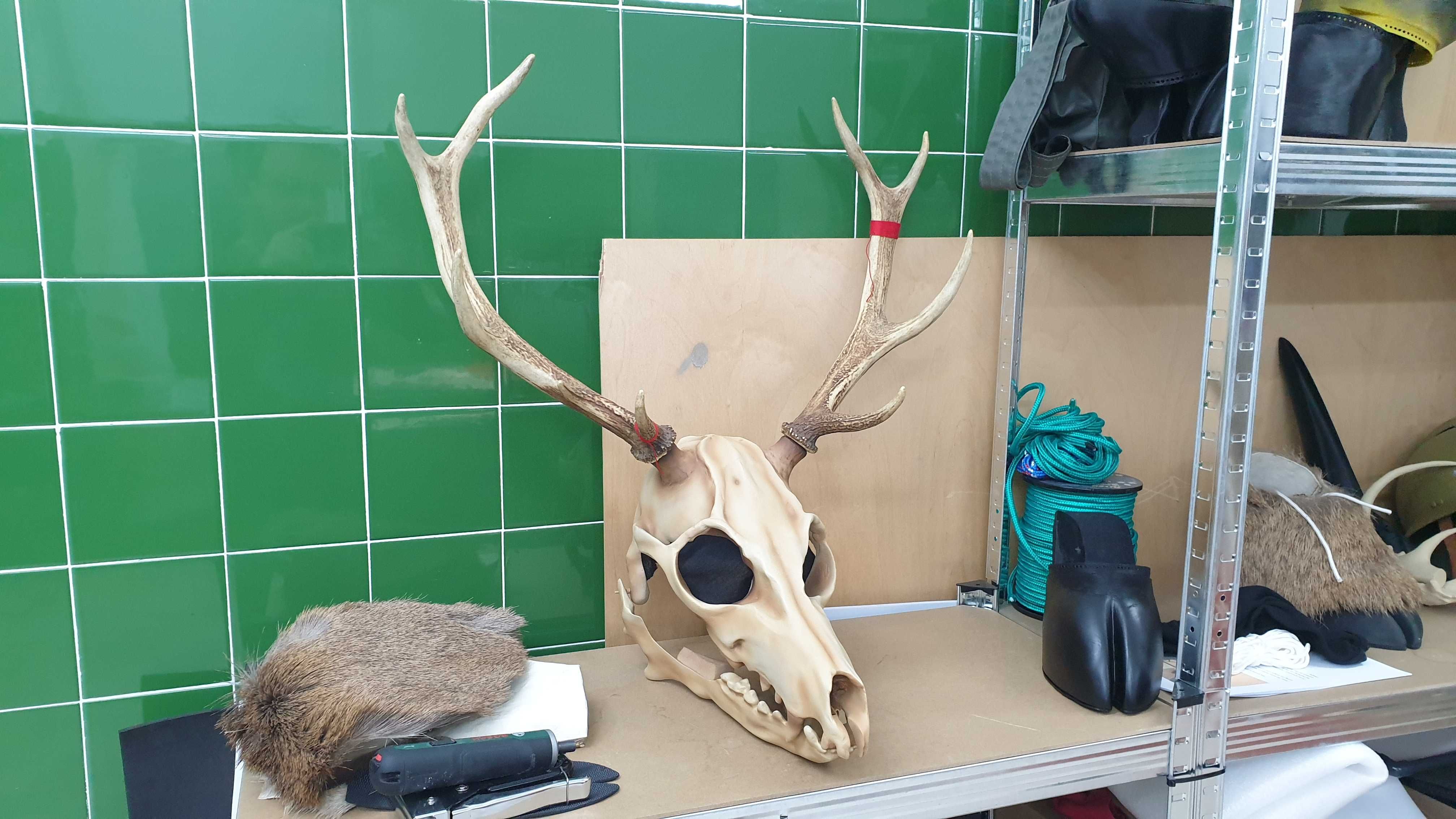 Maska Leszy Wendigo (wiedźmin) ruchoma żuchwa czaska Cosplay druk 3d