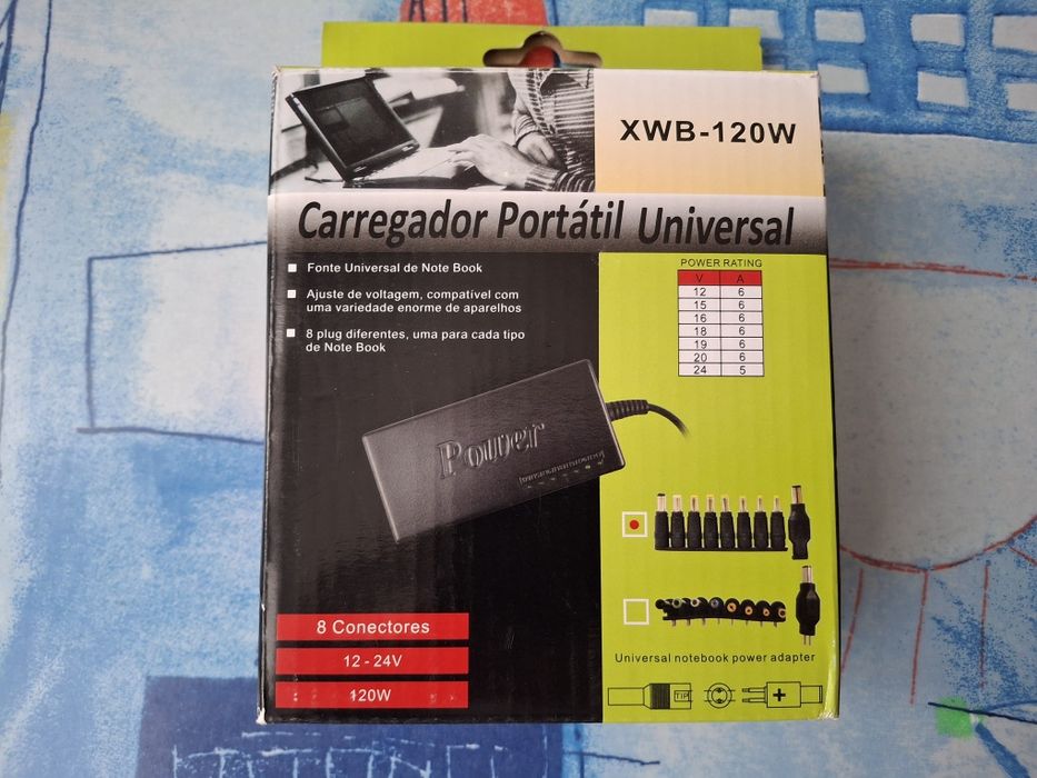 Универсальное зарядное устройство для ноутбука,блок питания 120  W