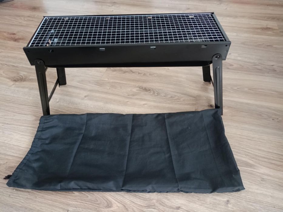 Grill wedkarski turystyczny kempingowy skladany pod namiot + futerał