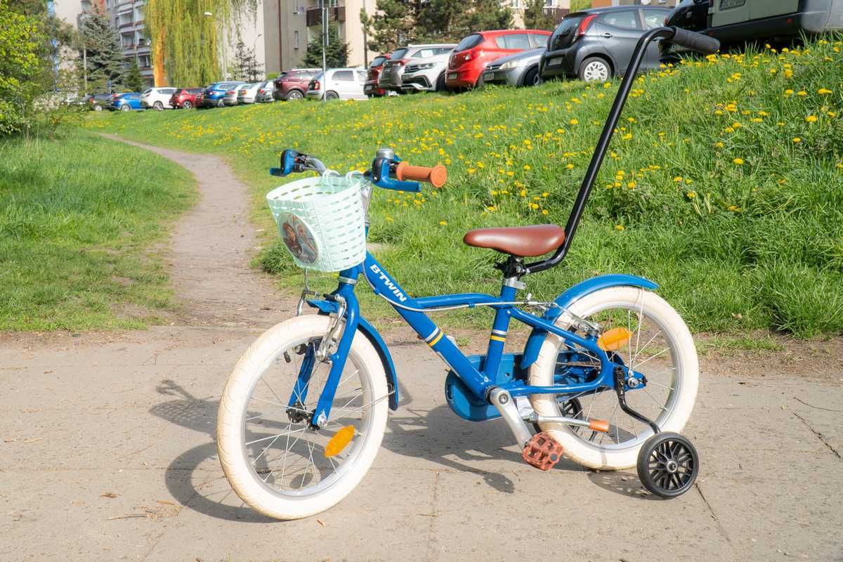 Rower Btwin City 900 + kółka boczne + uchwyt do prowadzenia - Stan BDB