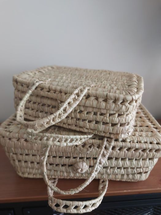 Cesto de arrumação com tampa / Mala