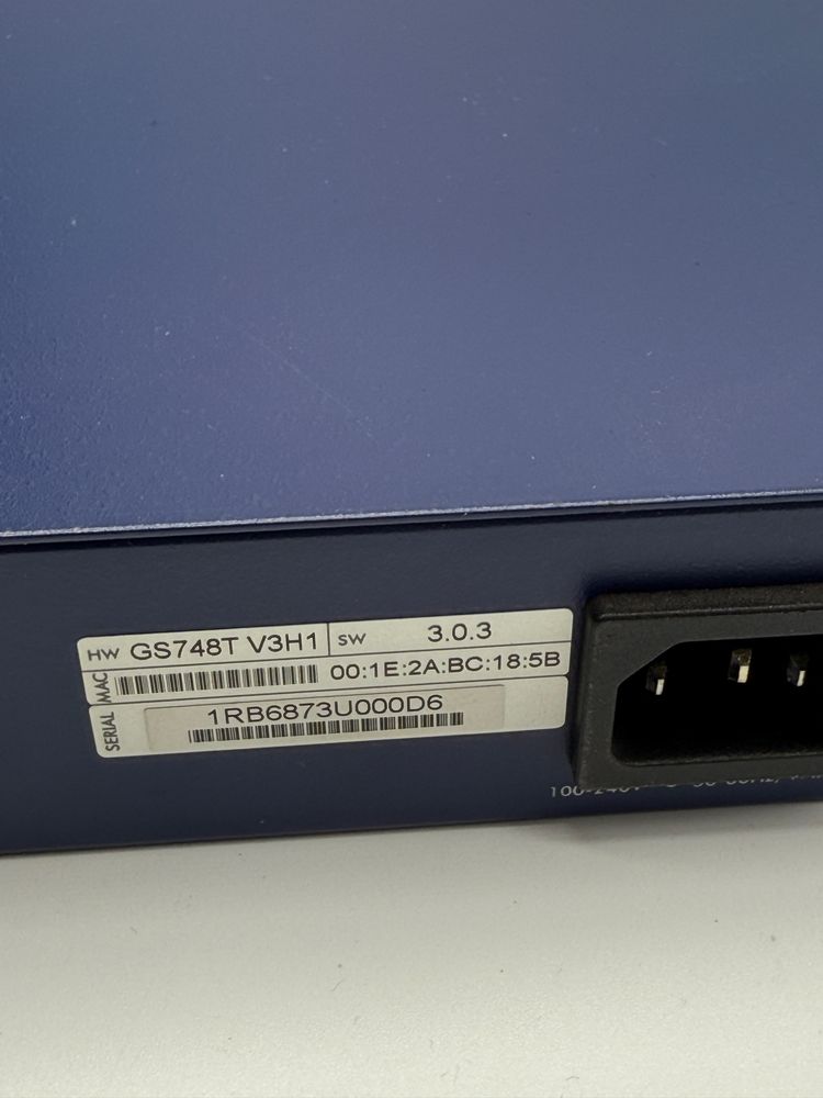 Netgear GS748t V3 swich zarządzalny L2 + Gigabit ethernet