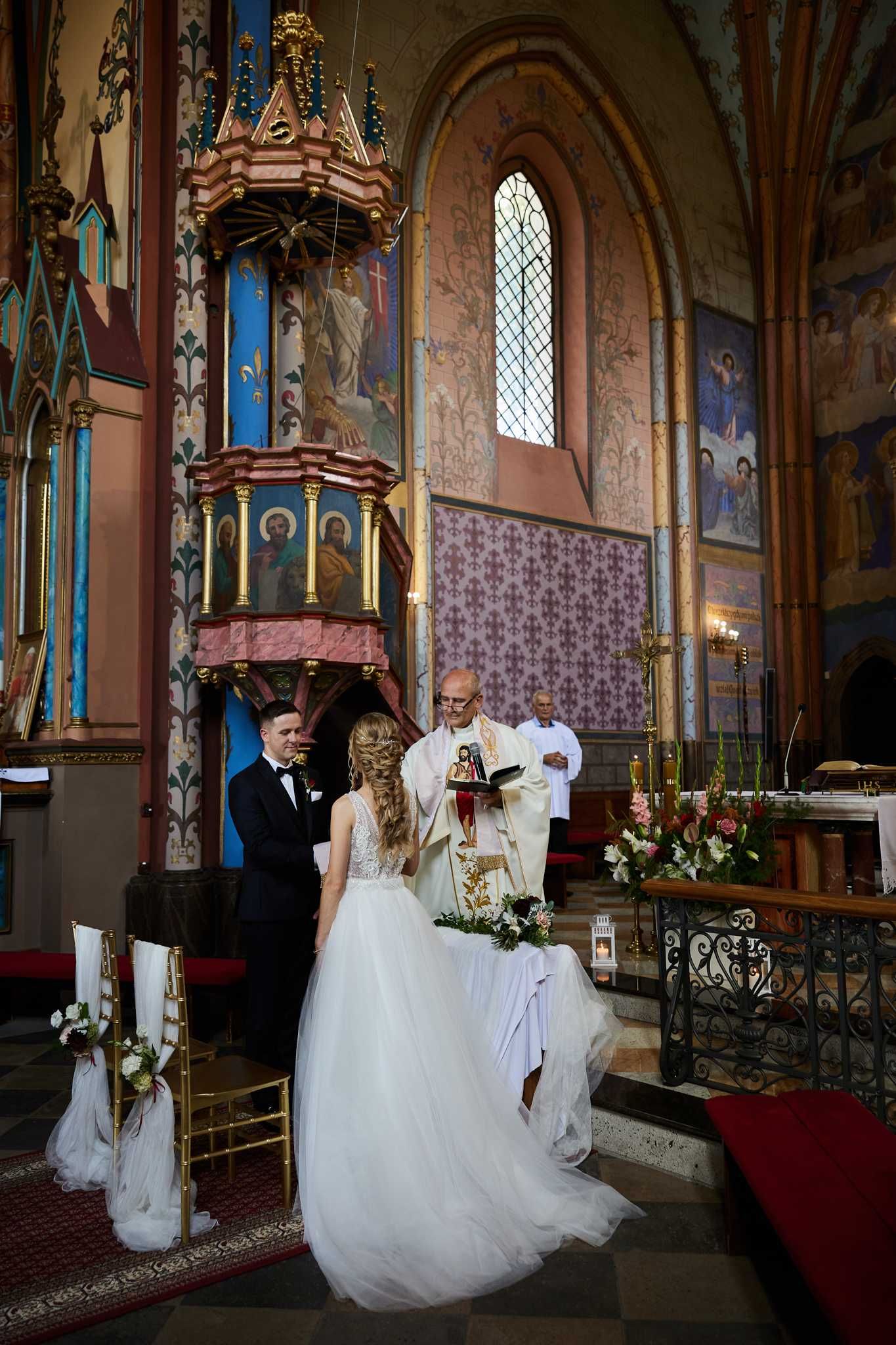 Suknia ślubna rybka + tren